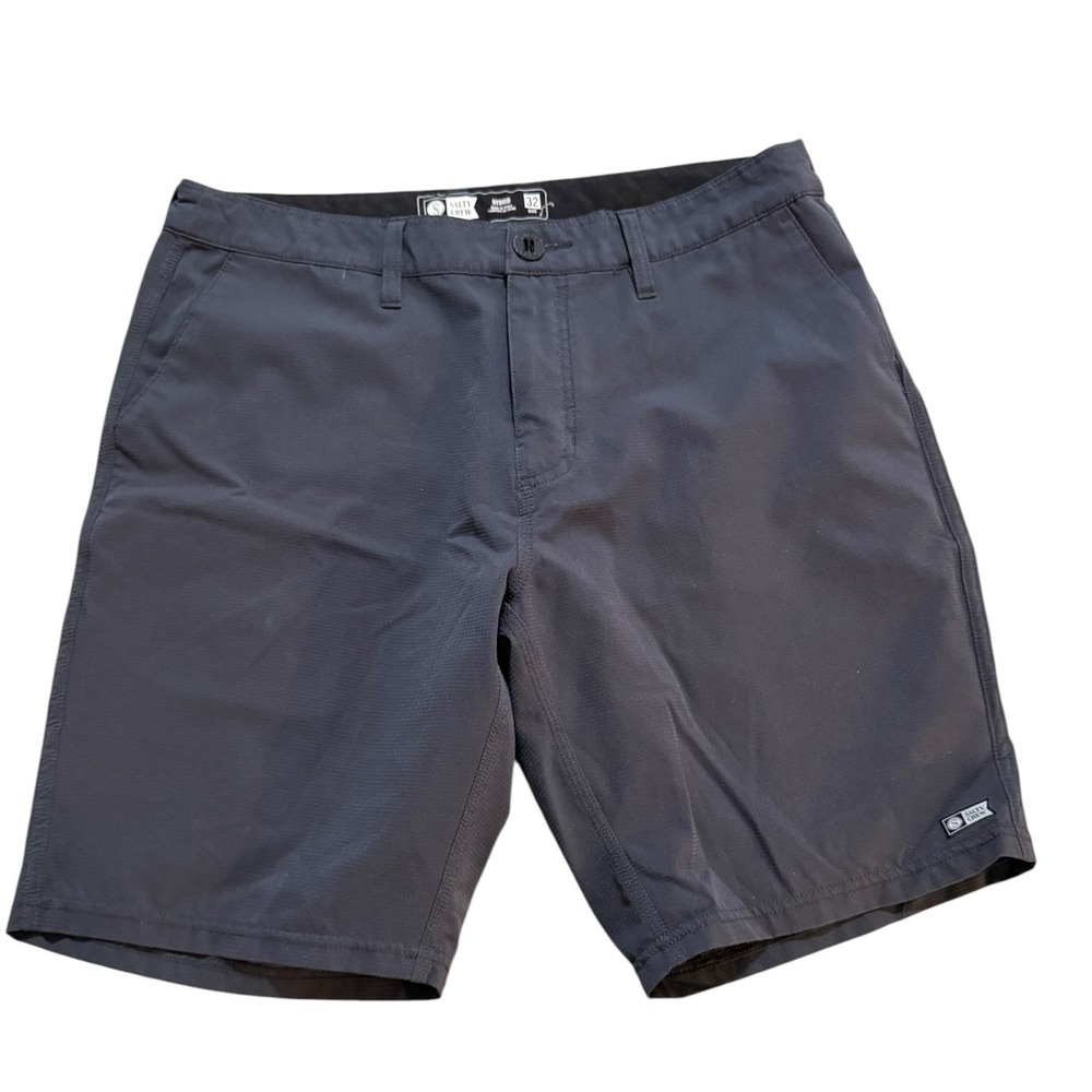 Salty Crew Drifter 2 Utility Hybrid Shorts Men's Charcoal Gray Size 32 Fishing